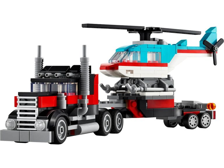 LEGO Tieflader mit Hubschrauber 31146