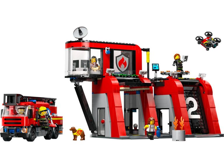 LEGO Feuerwehrstation mit Drehleiterfahrzeug 60414