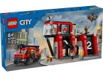 LEGO Feuerwehrstation mit Drehleiterfahrzeug 60414